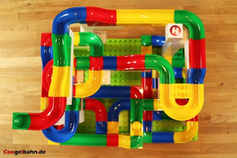 92-teilige Murmelbahn Mit Motor - STEM Lernspielzeug Für Kinder Ab 4 Jahren